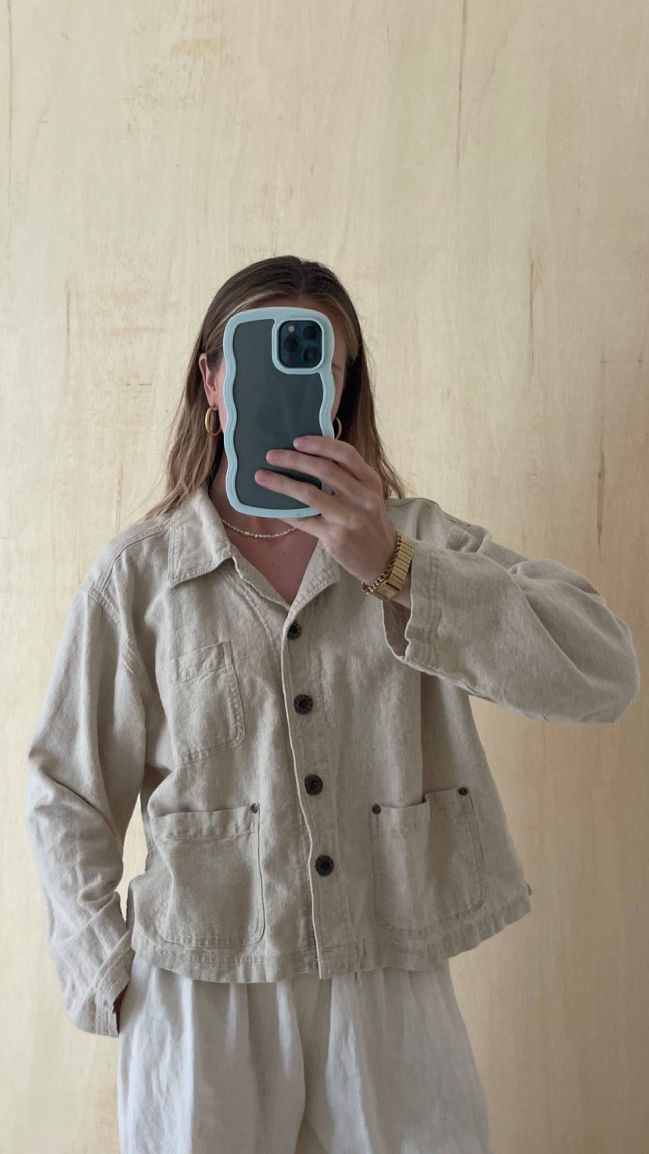 Vintage Cropped Neutral Jacket