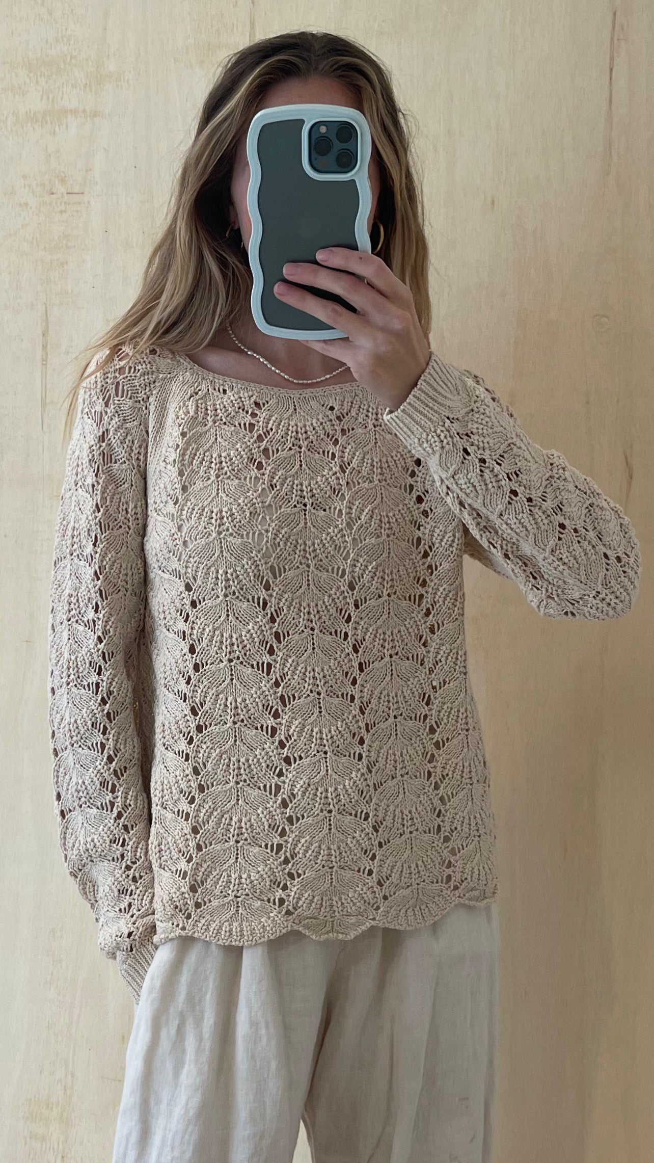 Neutral Crochet Sweater