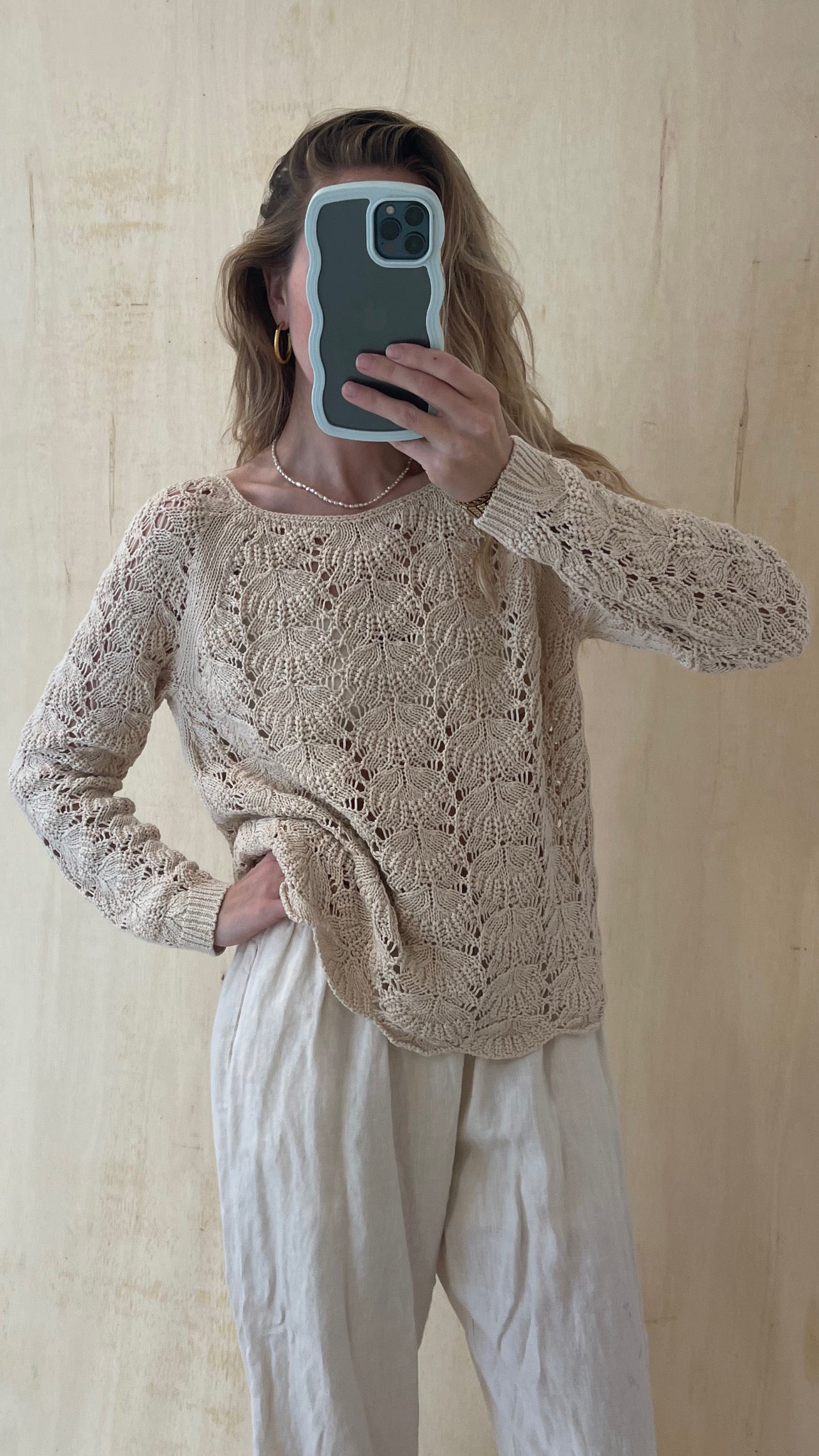 Neutral Crochet Sweater