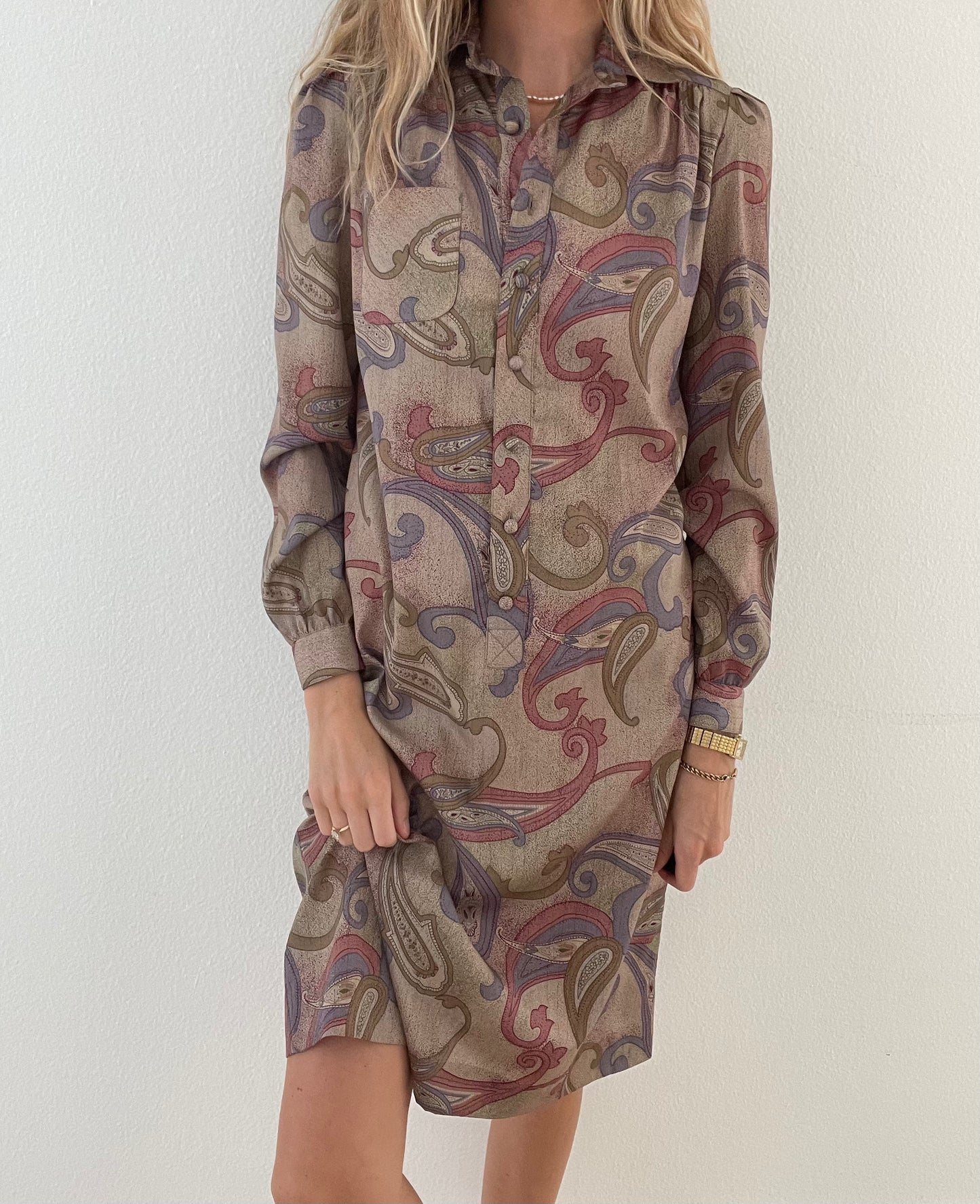 Vintage Paisley Dress