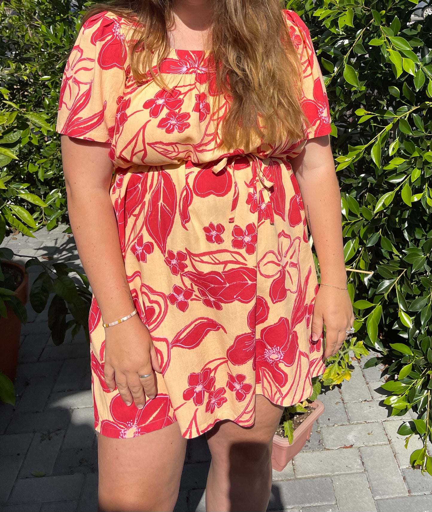 The Marguerite Dress in Pink Floral