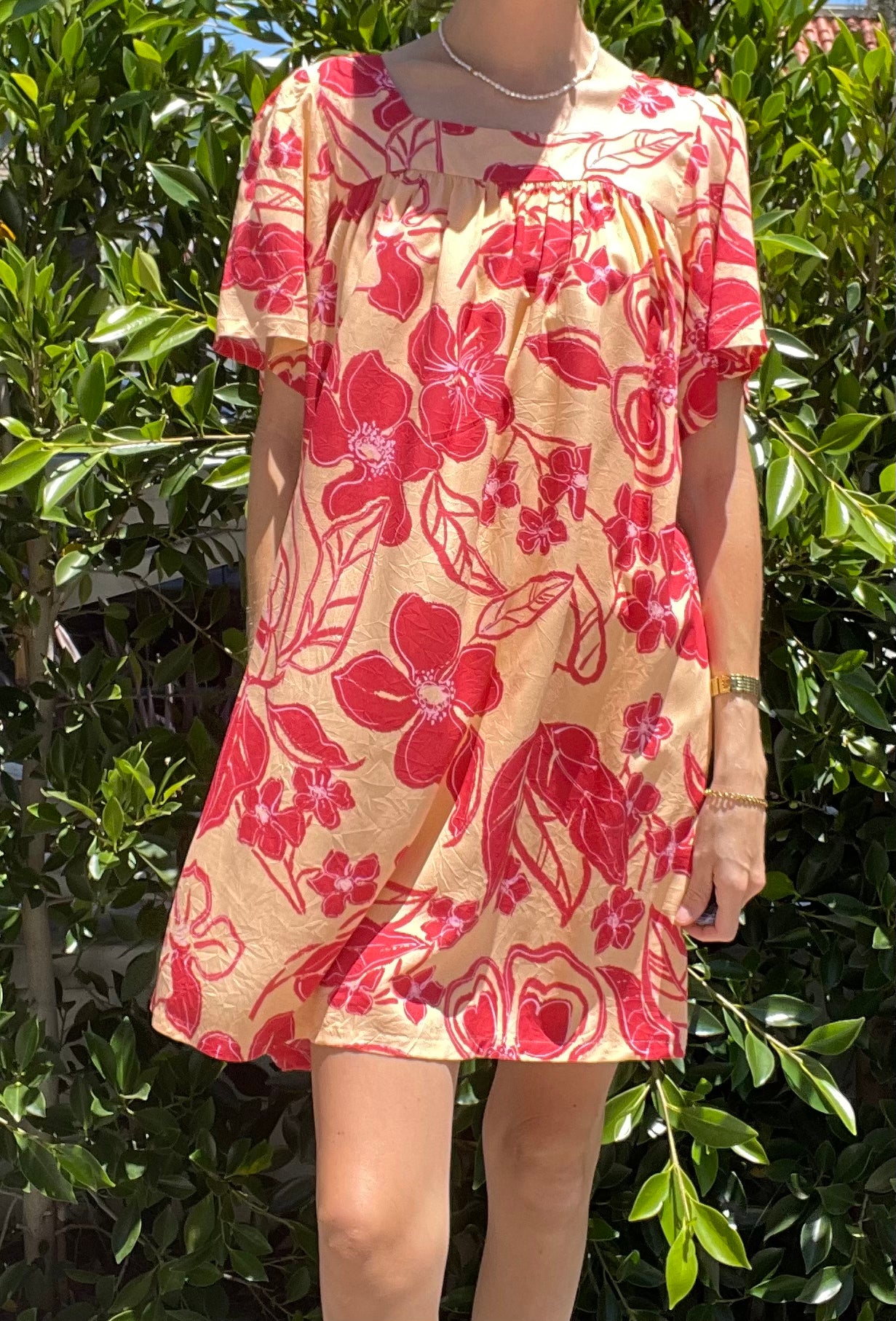 The Marguerite Dress in Pink Floral