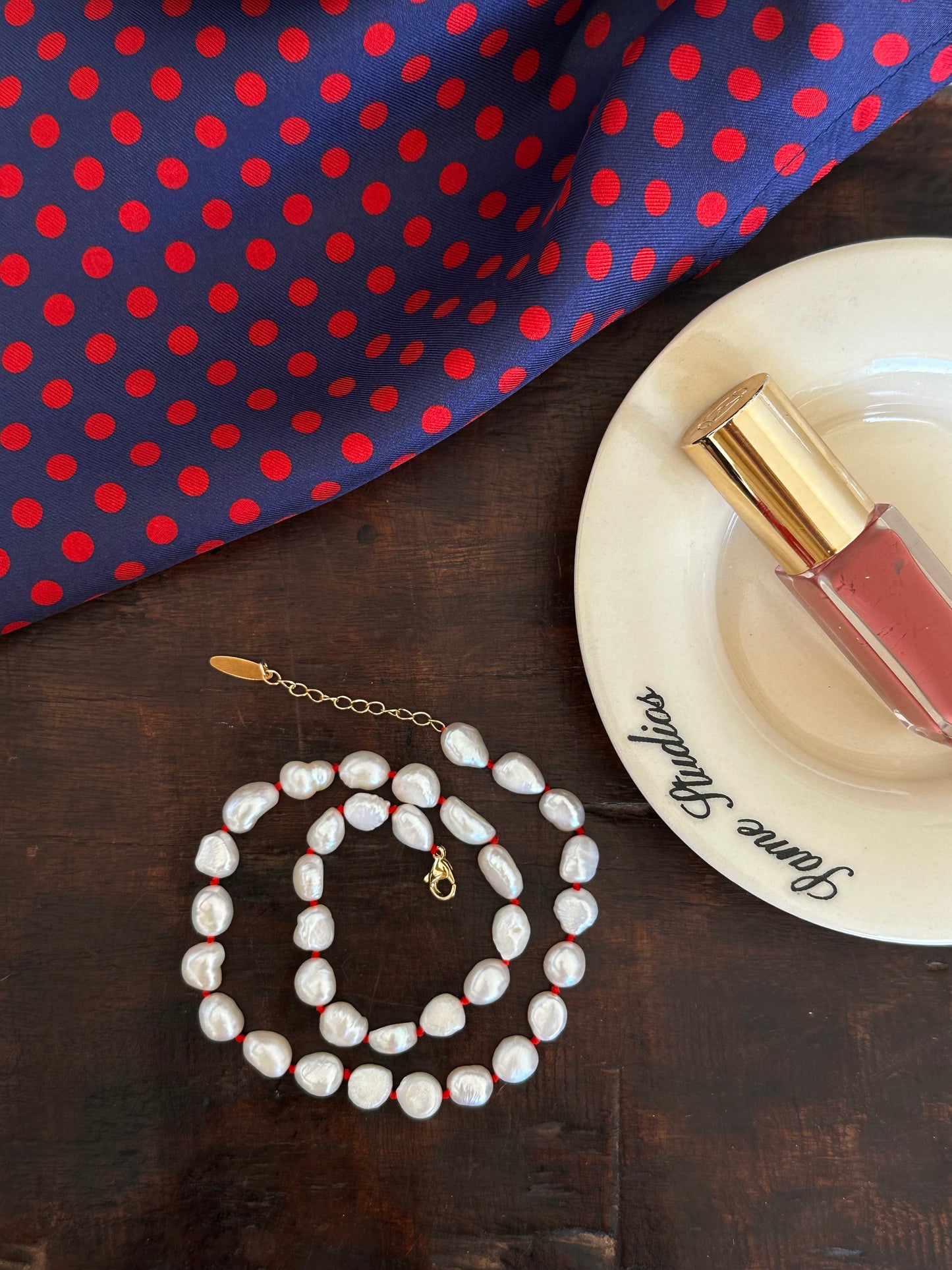 Birkin Dress in Silk Polka Dot