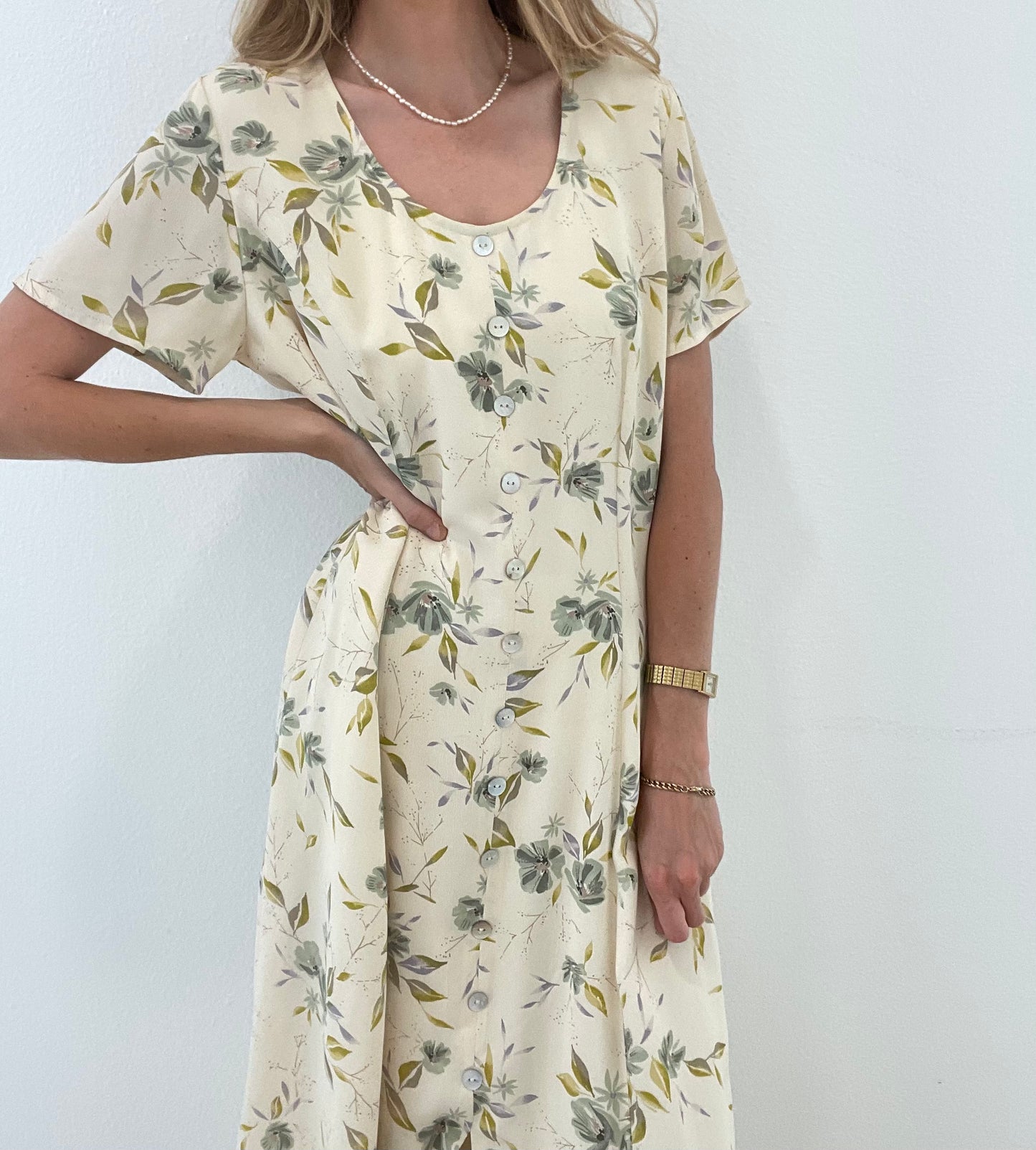 Floral Button Up Maxi Dress