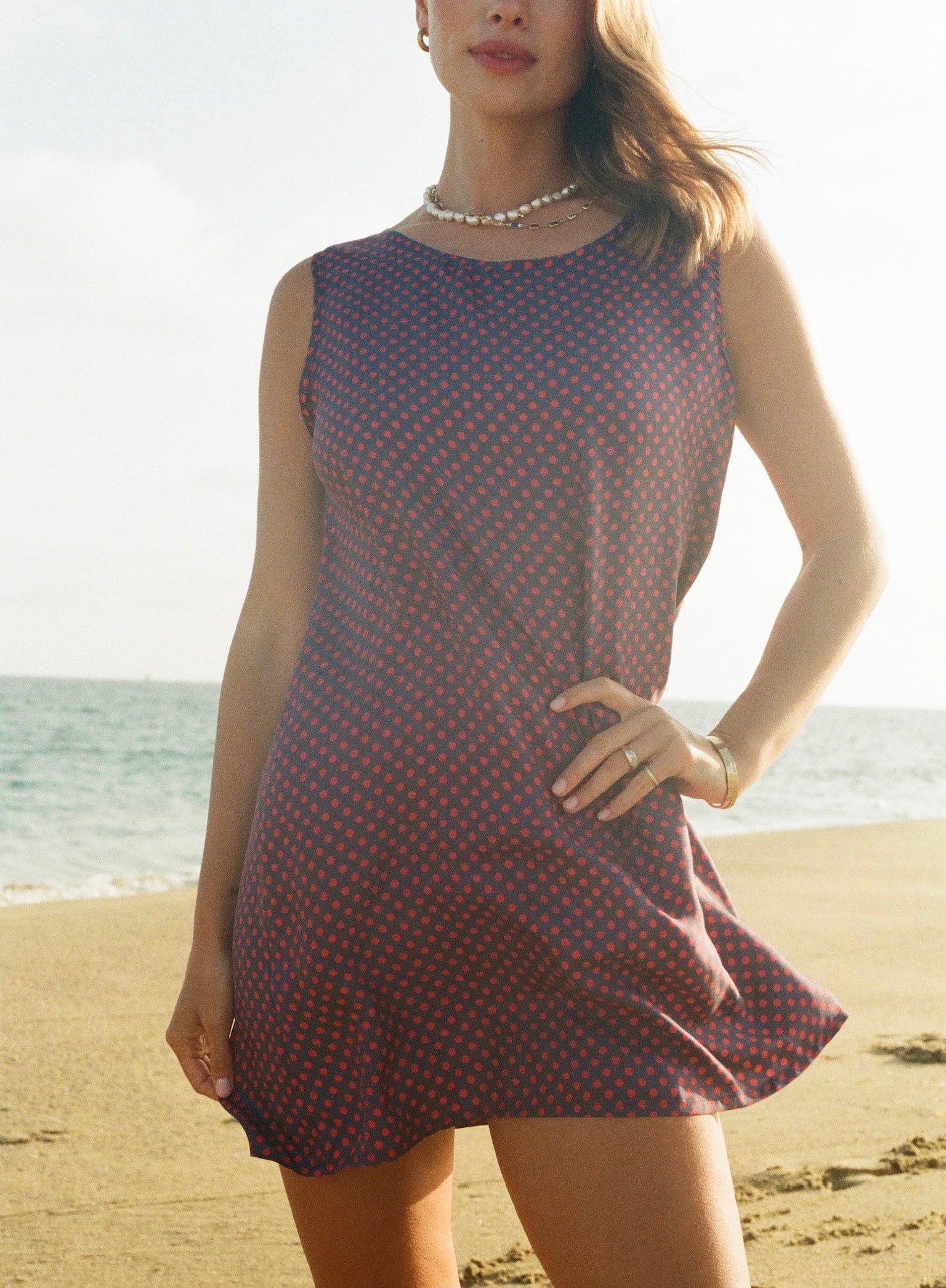 Birkin Dress in Silk Polka Dot Birkin Dress in Silk Polka Dot