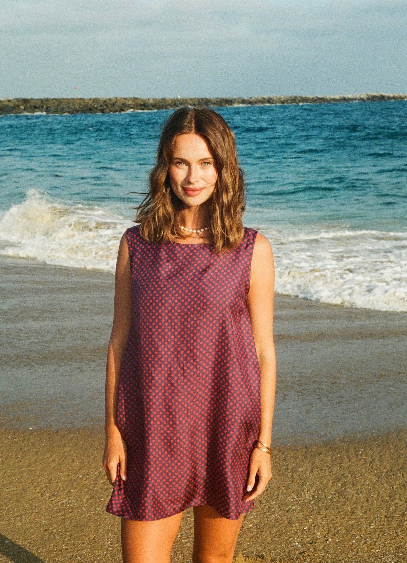 Birkin Dress in Silk Polka Dot