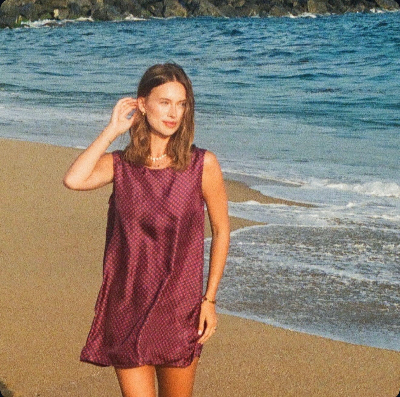 Birkin Dress in Silk Polka Dot