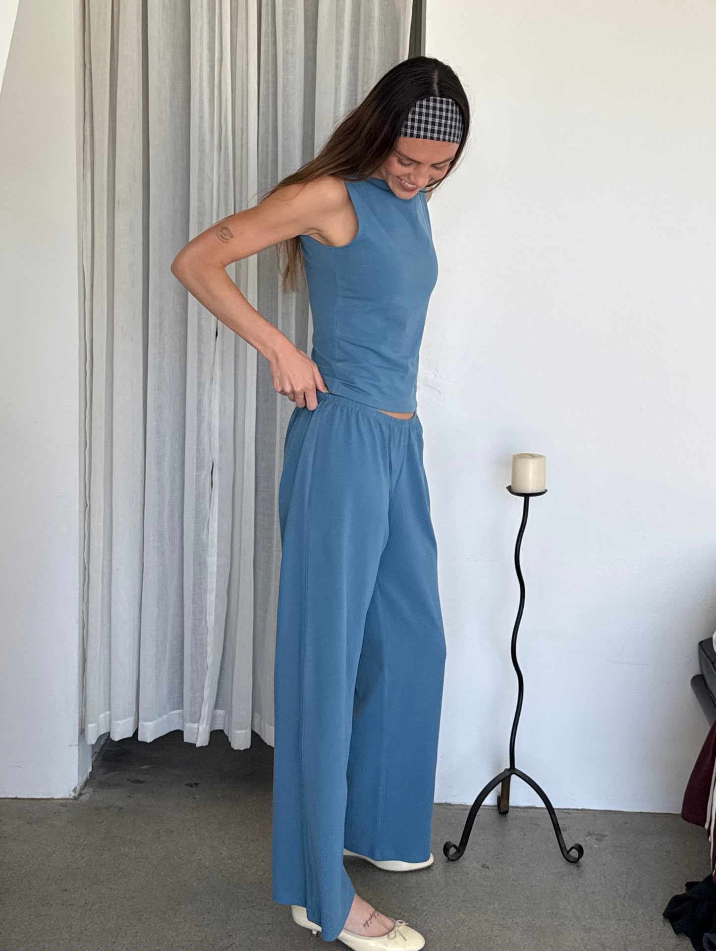 Inés Tank in French Blue (Pre-Order)