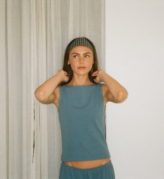 Inés Tank in French Blue (Pre-Order)