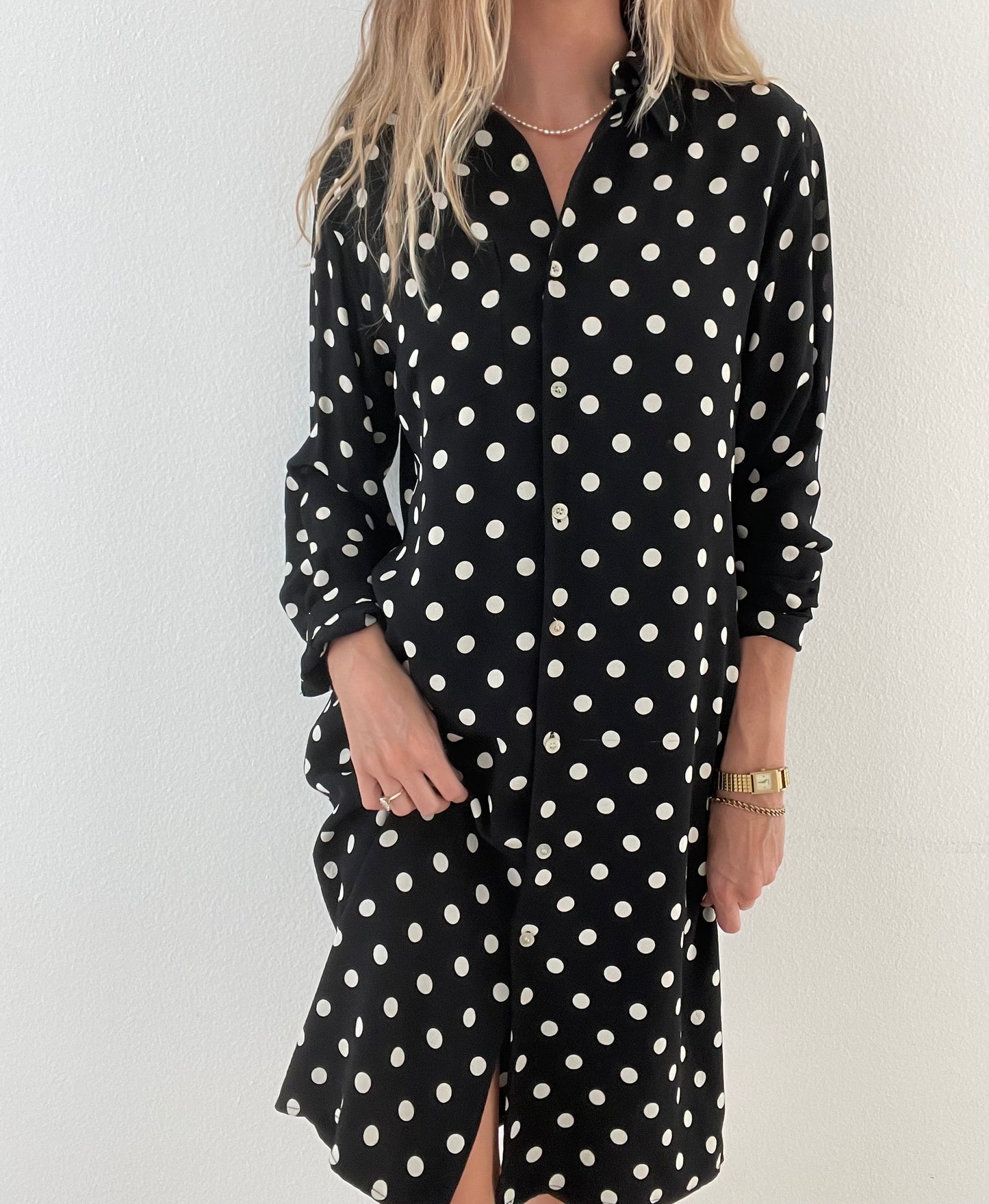 Silk Ralph Lauren Polka Dot Dress