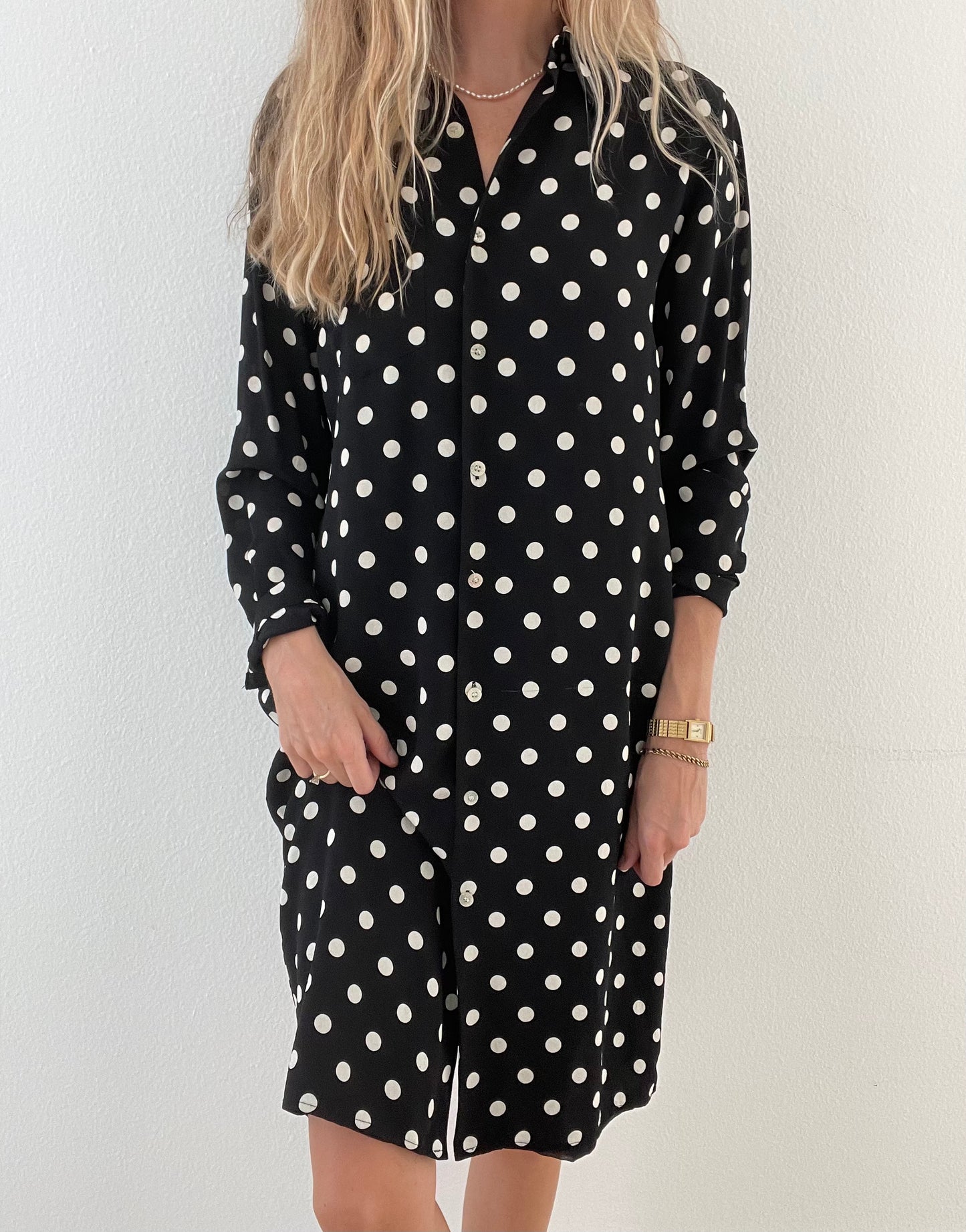 Silk Ralph Lauren Polka Dot Dress