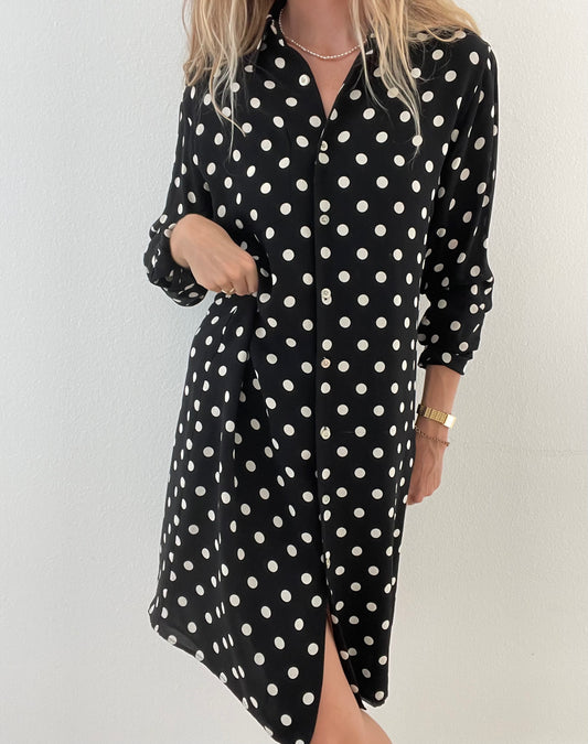 Silk Ralph Lauren Polka Dot Dress