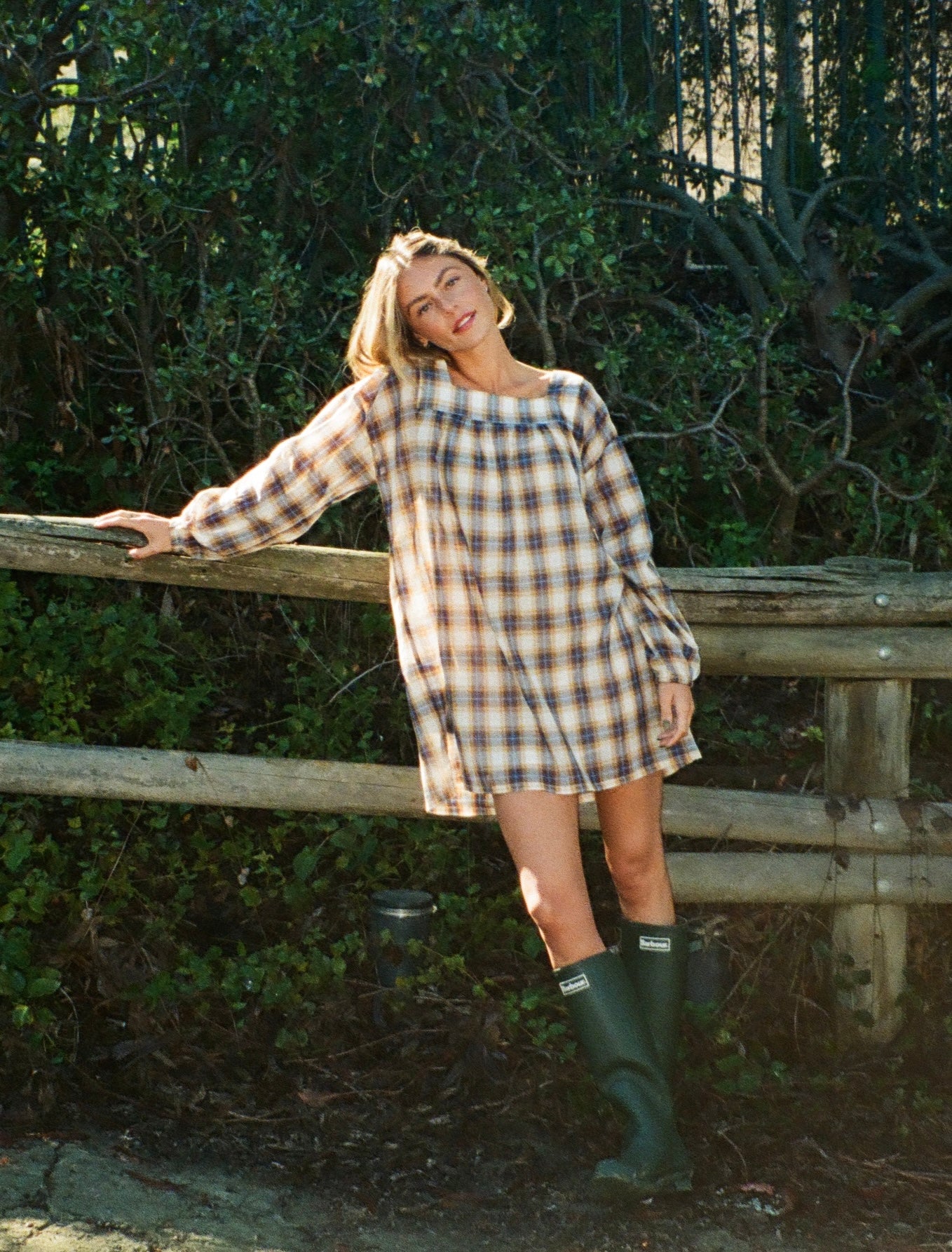 The Marguerite Dress in Cottage Plaid