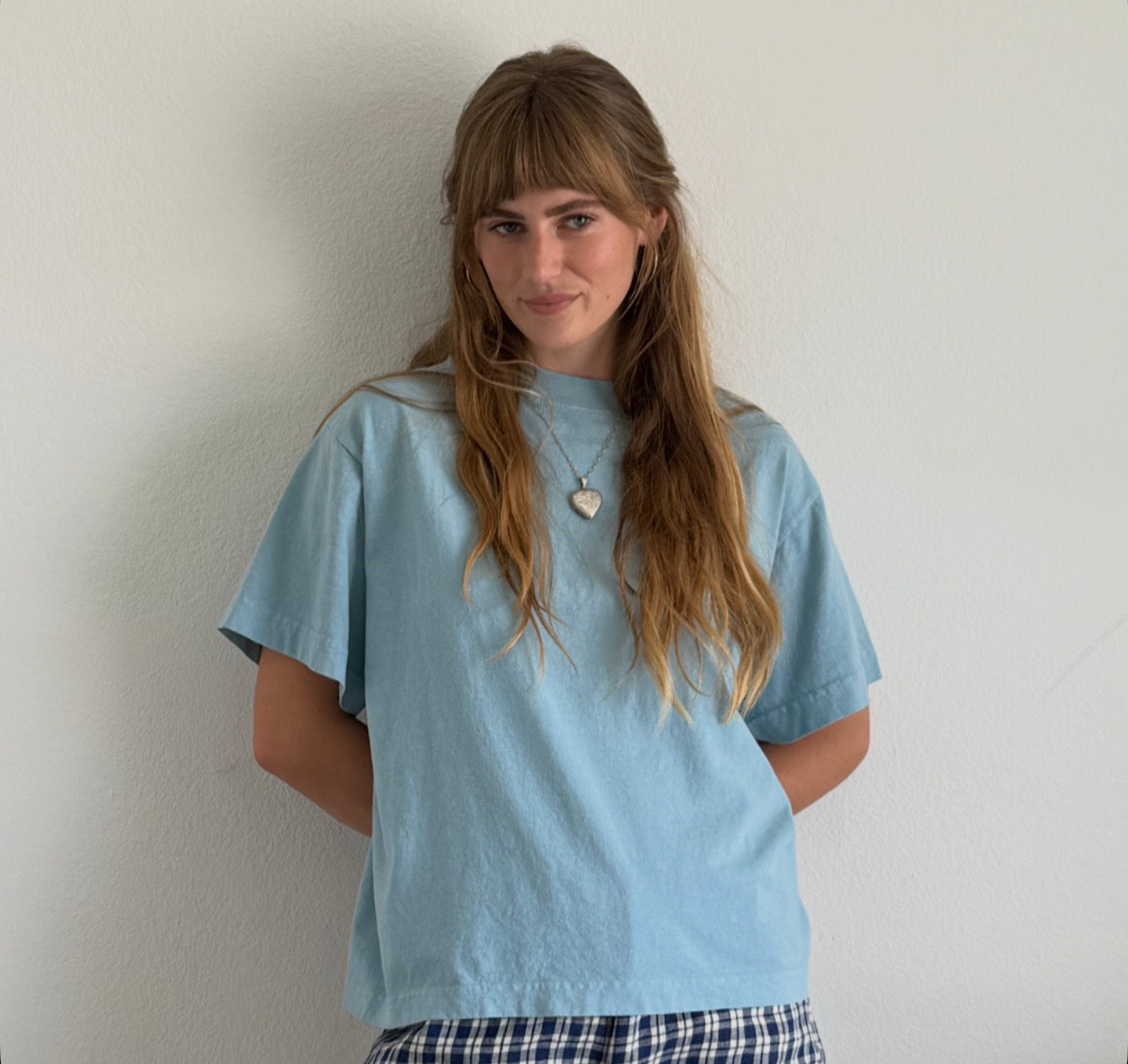 Peace Tee in Bleu
