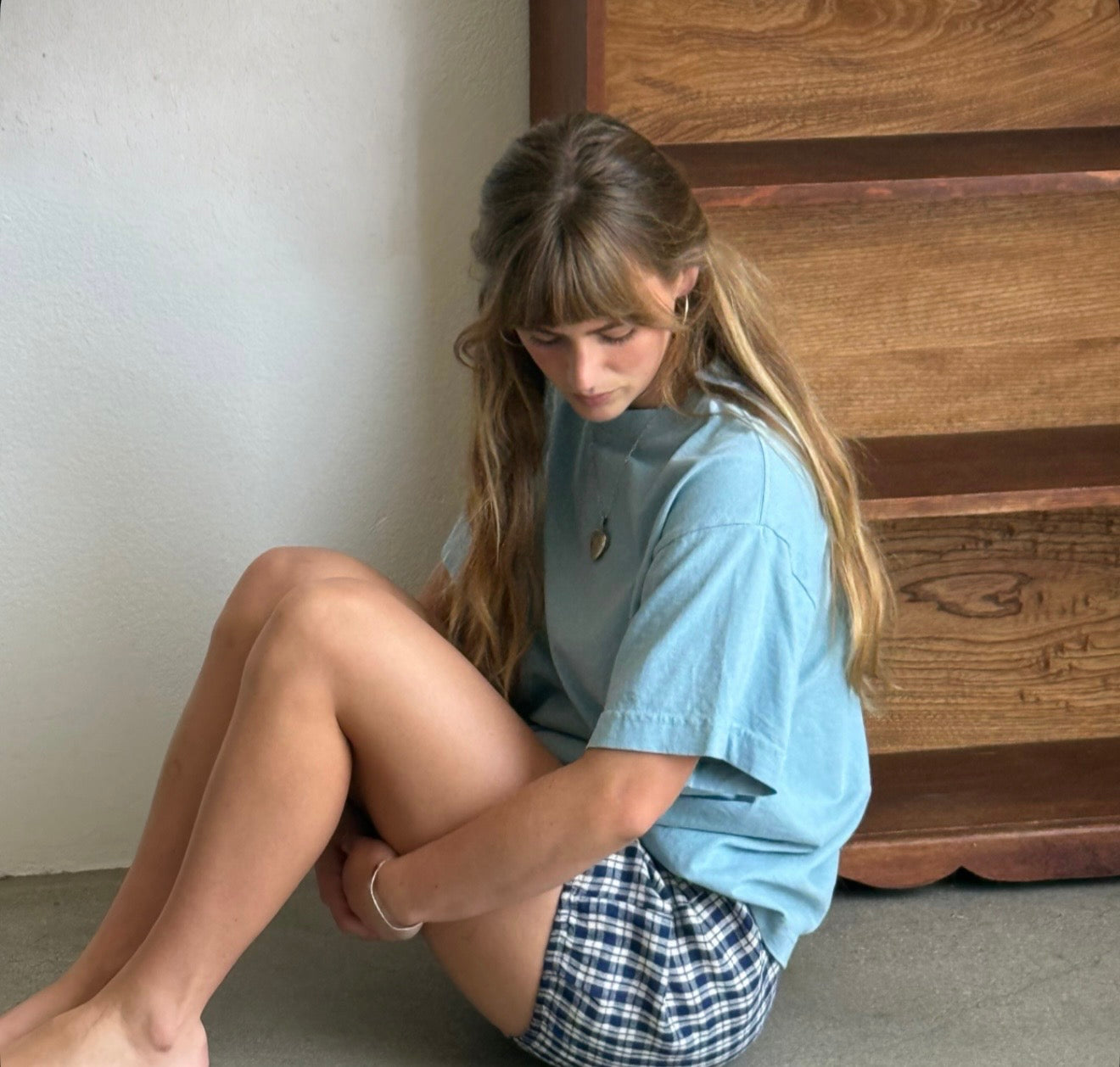 Peace Tee in Bleu