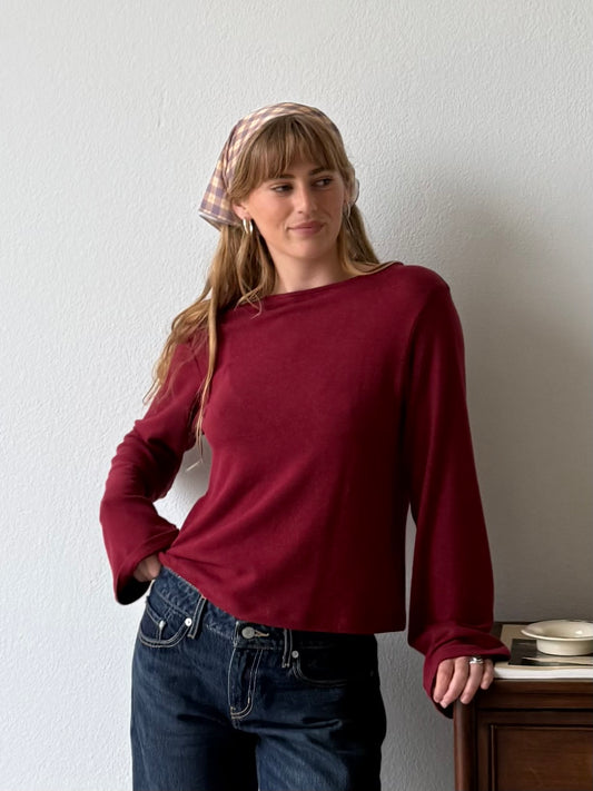 Sabine Sweater in Bordeaux