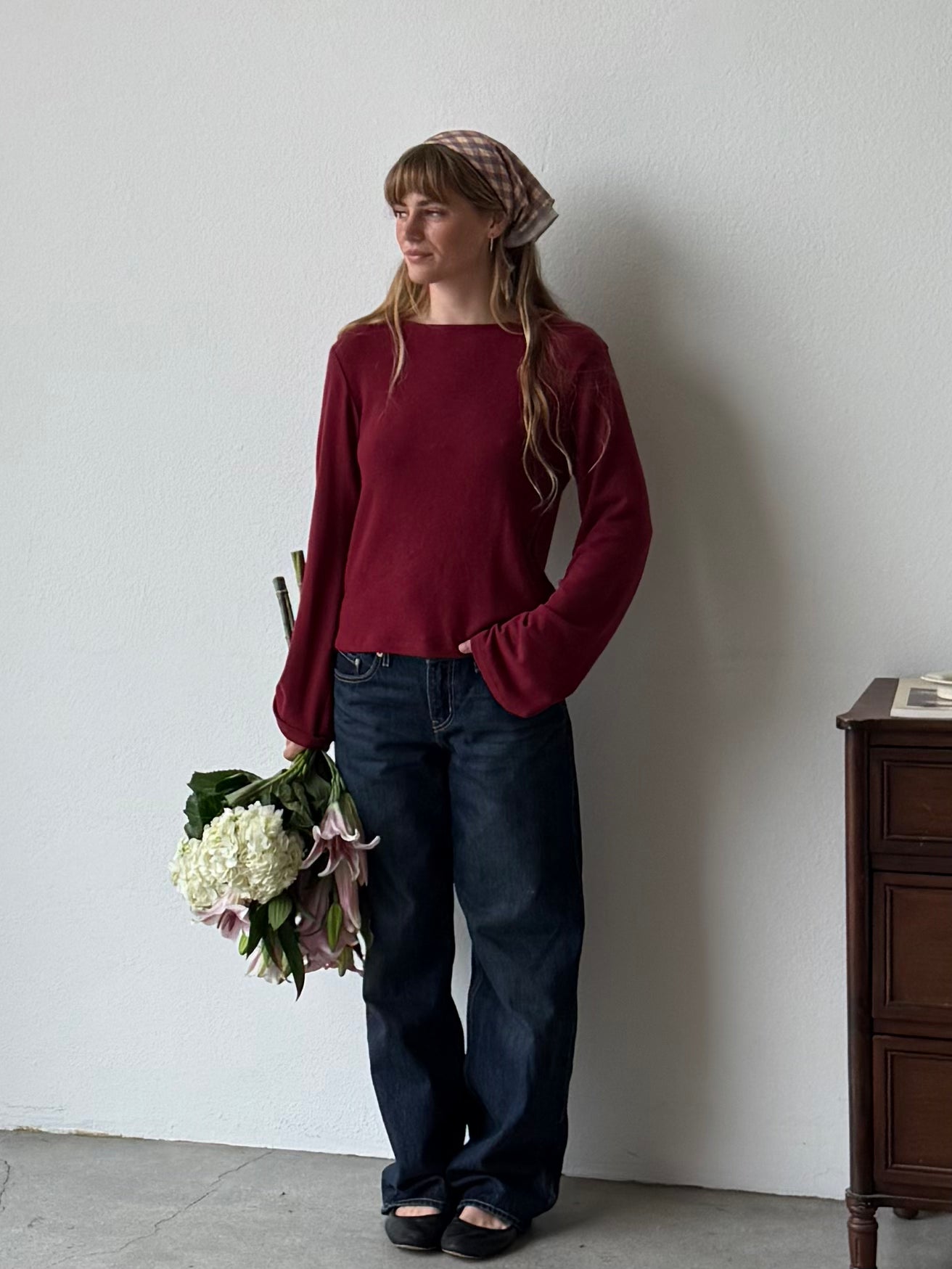 Sabine Sweater in Bordeaux