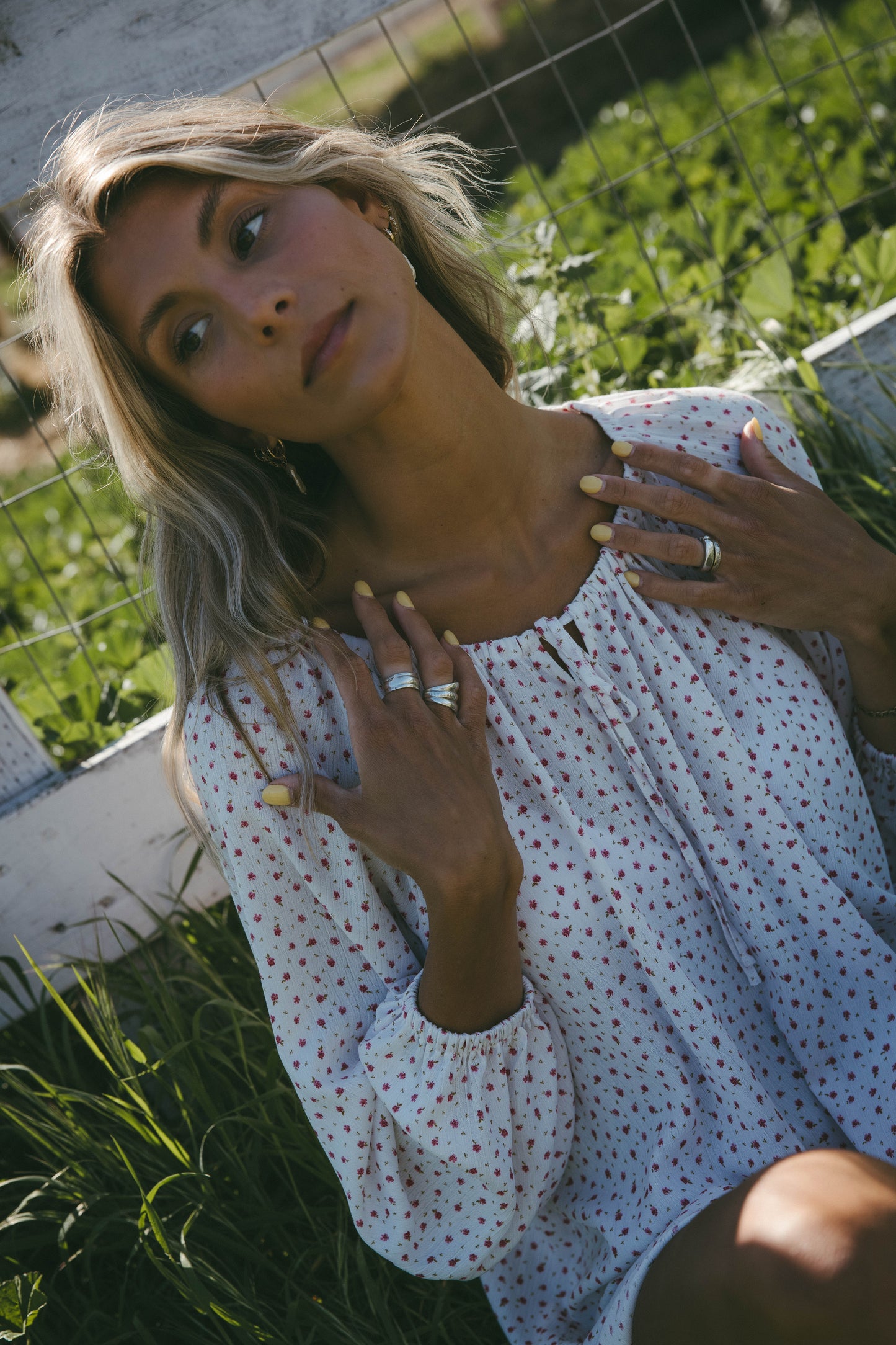 Bardot Dress in Rosette (Pre-Order)