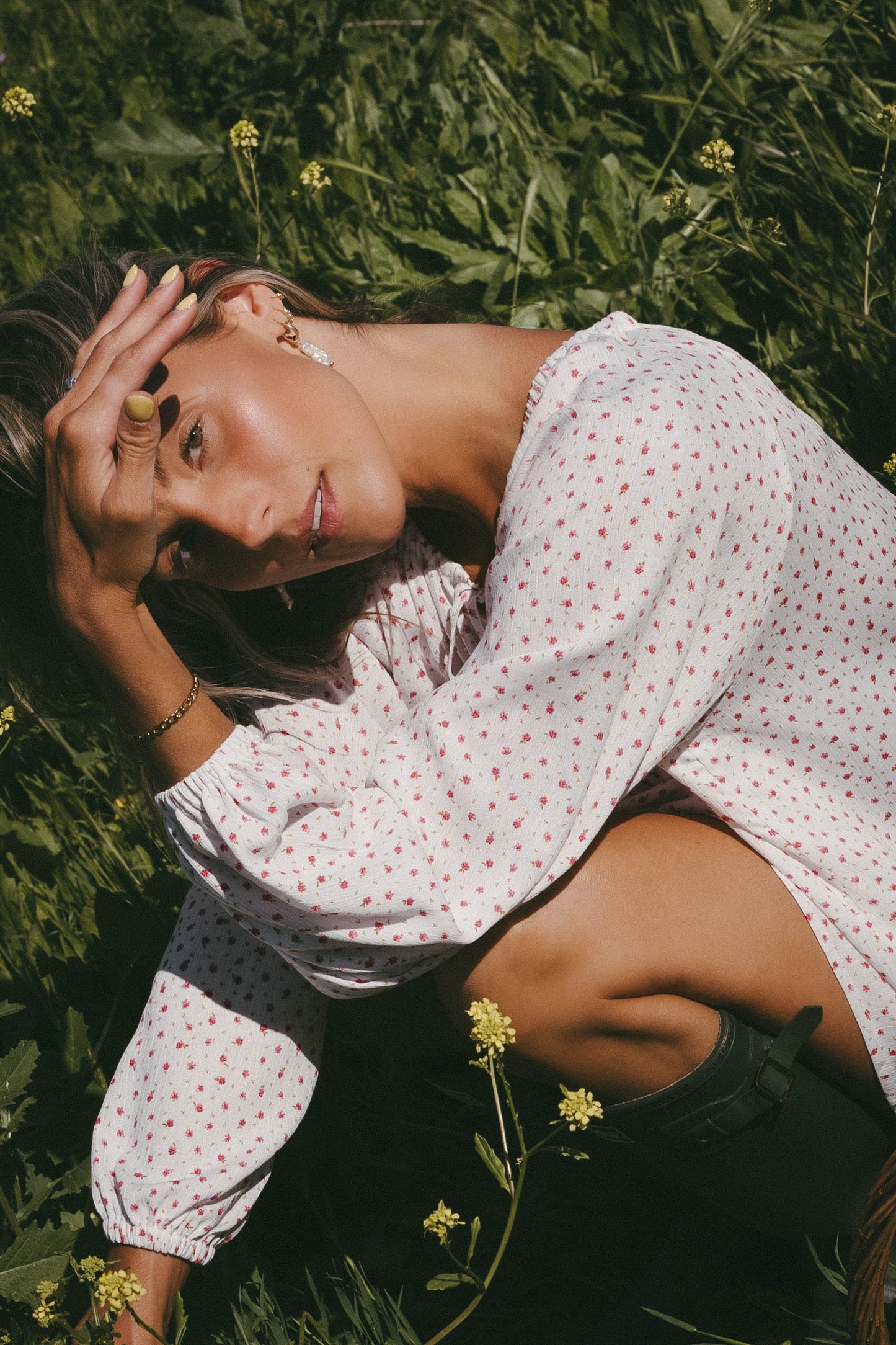 Bardot Dress in Rosette (Pre-Order)