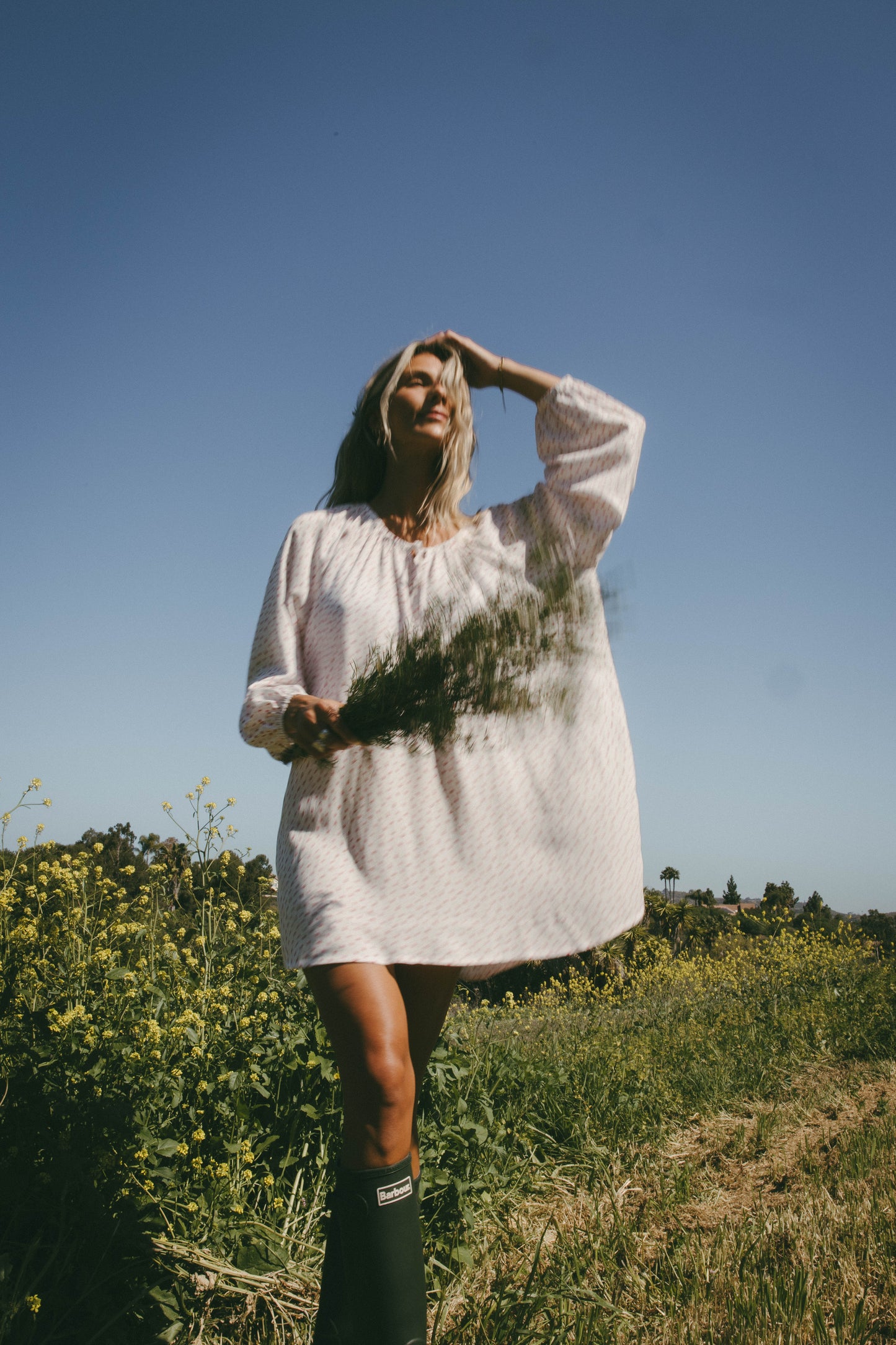 Bardot Dress in Rosette (Pre-Order)