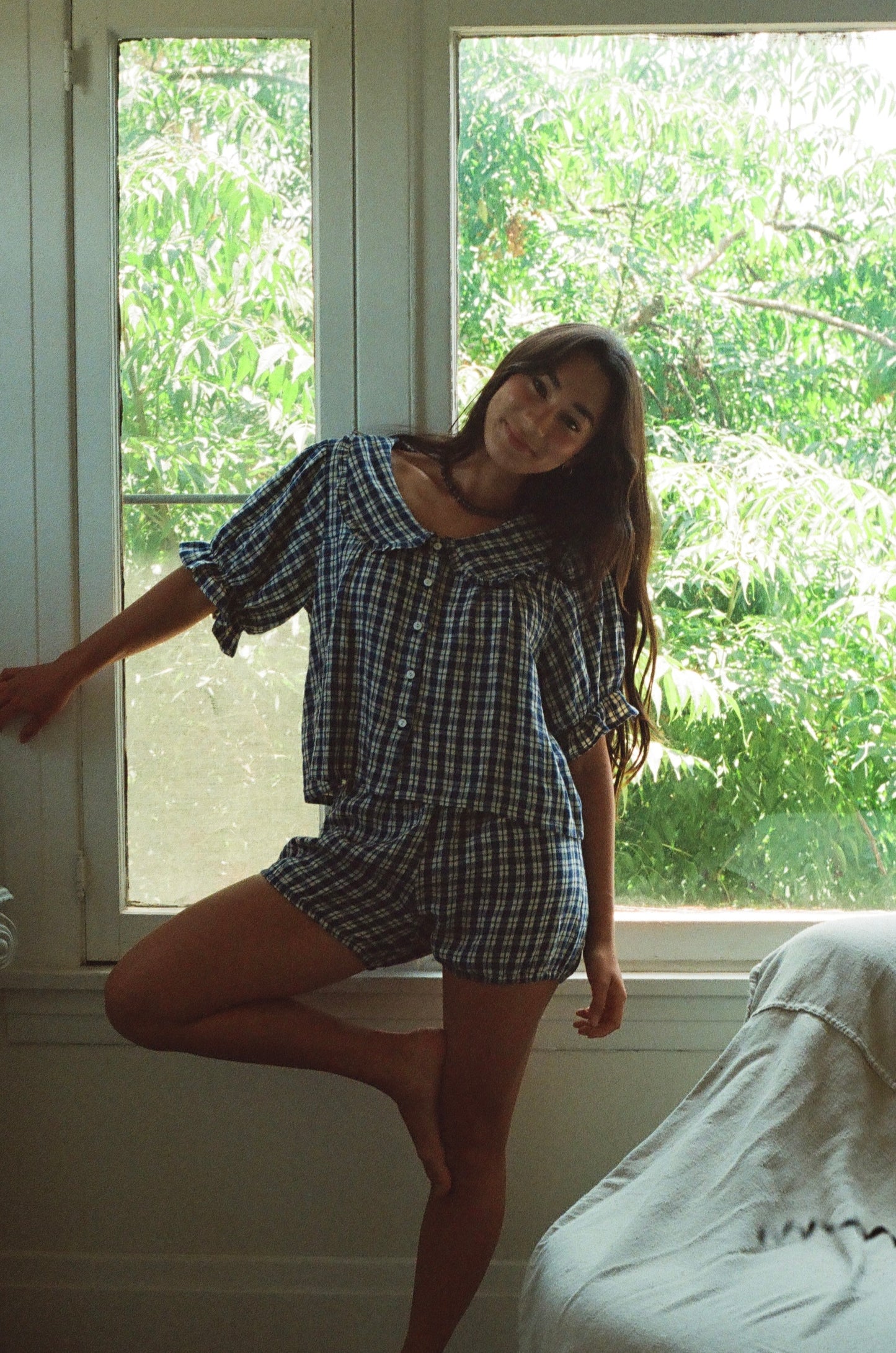 Bloomers in Navy Gingham (Pre-Order)